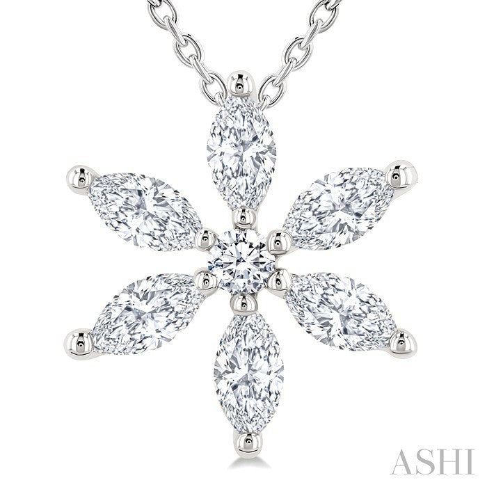Floral Diamond Fashion Pendant