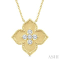 Floral Medallion Diamond Fashion Pendant