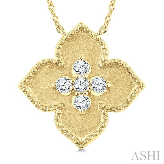 Floral Medallion Diamond Fashion Pendant