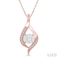 Round Shape Lovebright Diamond Pendant