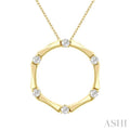 Petite Diamond Fashion Bamboo Pendant