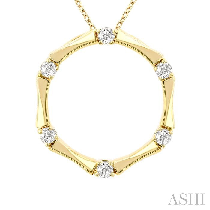 Petite Diamond Fashion Bamboo Pendant