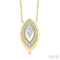 Marquise Shape Art Deco Diamond Fashion Pendant