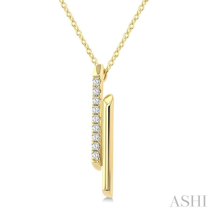 Double Bar Diamond Fashion Pendant