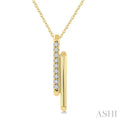 Double Bar Diamond Fashion Pendant