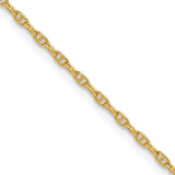 14k 1.5mm Mariners Link Chain