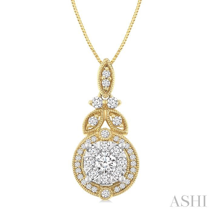 Round Shape Lovebright Diamond Pendant