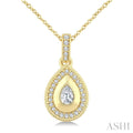 Pear Shape Art Deco Diamond Fashion Pendant