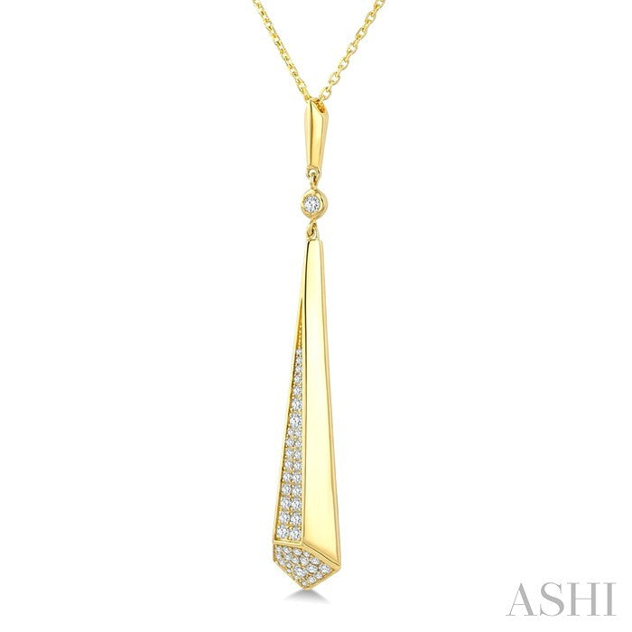 Tapered Drop Diamond Fashion Pendant