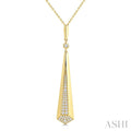 Tapered Drop Diamond Fashion Pendant