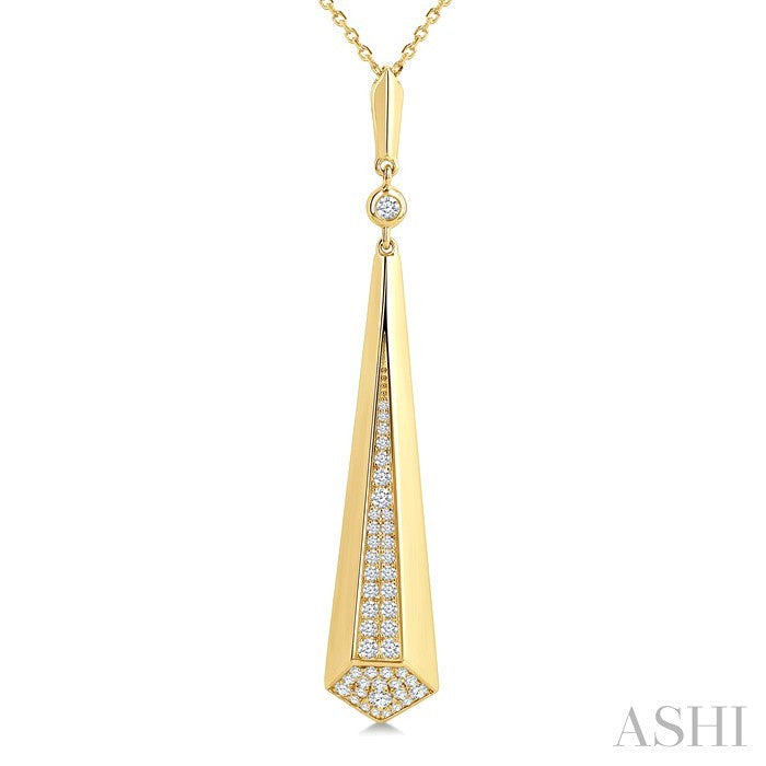 Tapered Drop Diamond Fashion Pendant