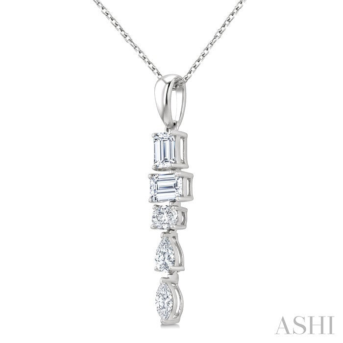 Mixed Shape Diamond Fashion Pendant