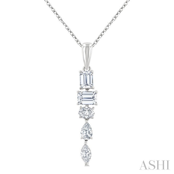 Mixed Shape Diamond Fashion Pendant