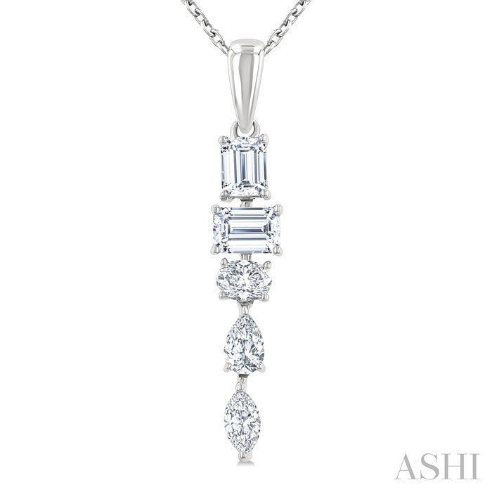 Mixed Shape Diamond Fashion Pendant