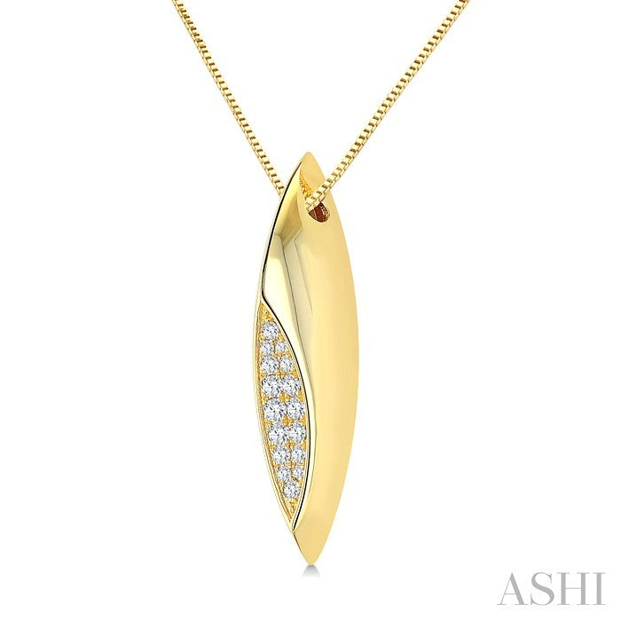 Marquise Shape Diamond Fashion Pendant