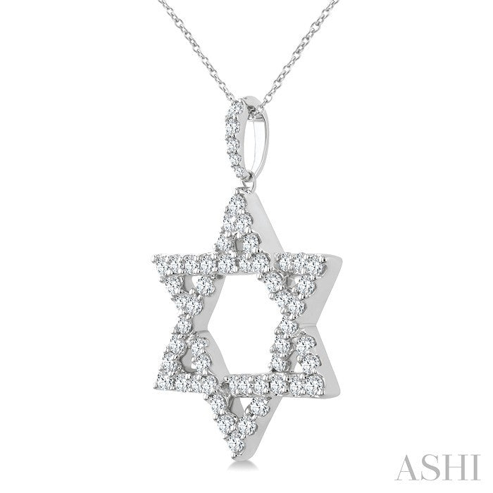 Star of David Diamond Fashion Pendant