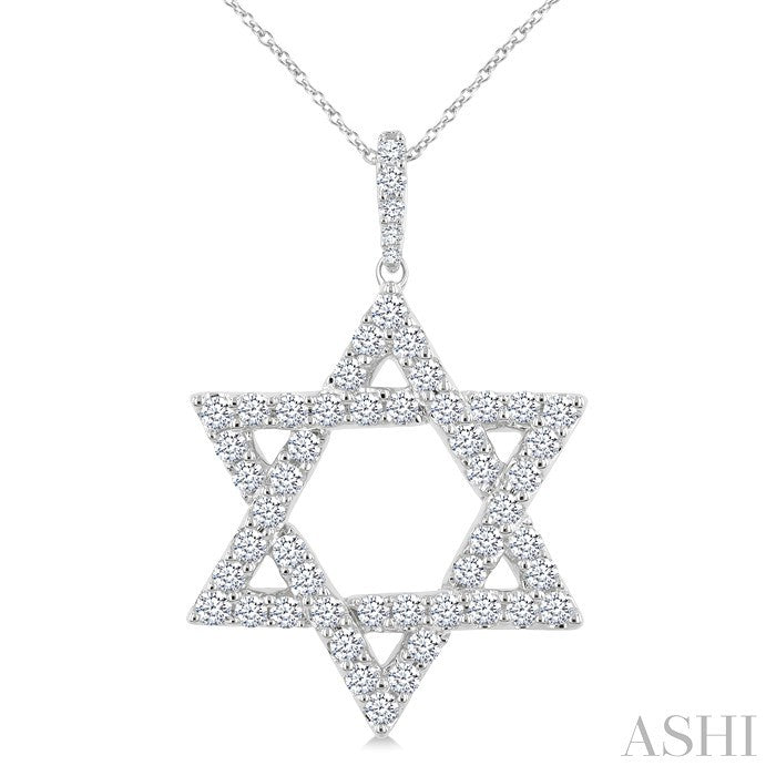 Star of David Diamond Fashion Pendant