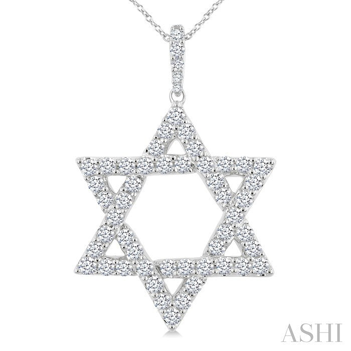 Star of David Diamond Fashion Pendant