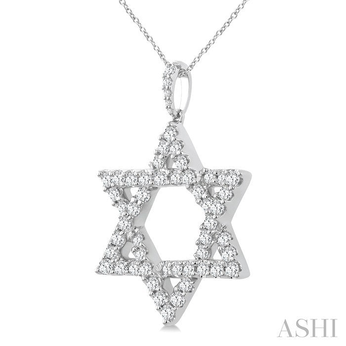 Star of David Diamond Fashion Pendant