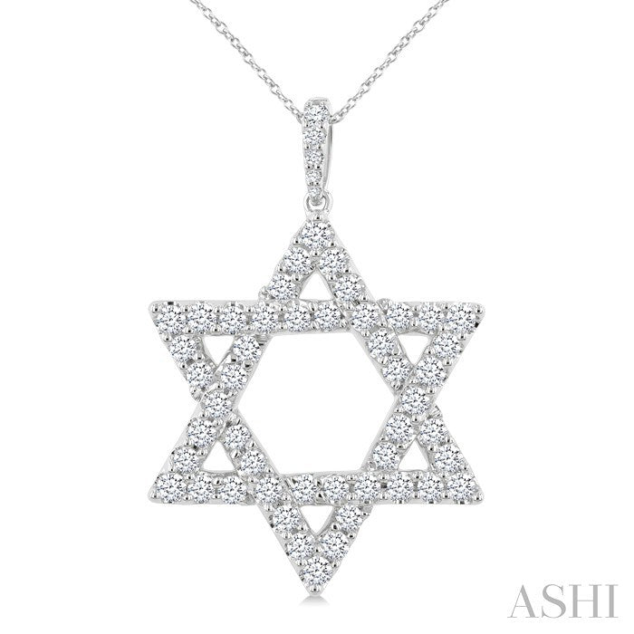 Star of David Diamond Fashion Pendant