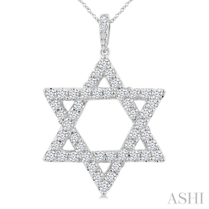 Star of David Diamond Fashion Pendant