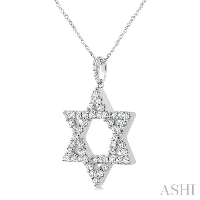 Star of David Diamond Fashion Pendant
