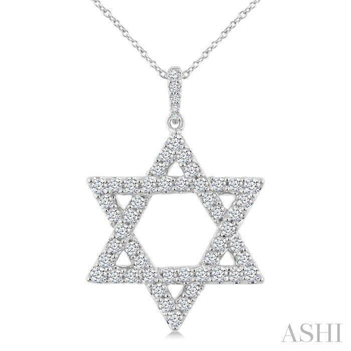 Star of David Diamond Fashion Pendant