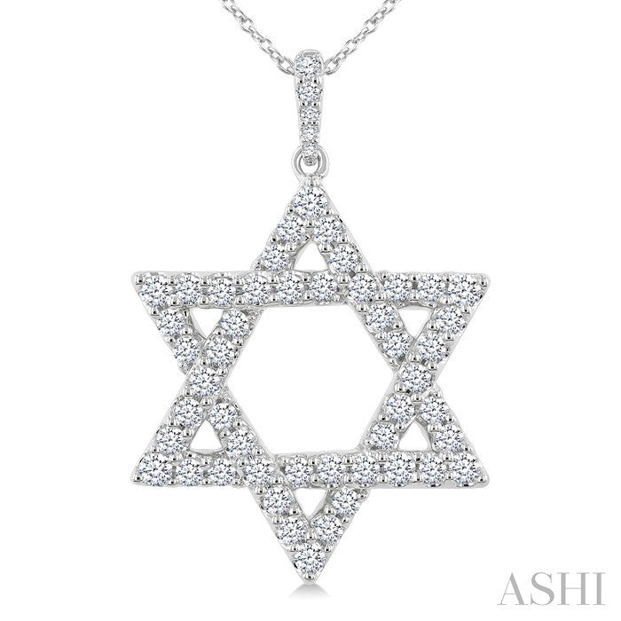 Star of David Diamond Fashion Pendant