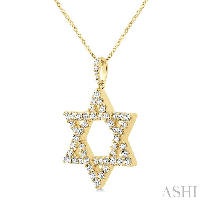 Star of David Diamond Fashion Pendant