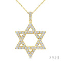 Star of David Diamond Fashion Pendant