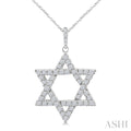 Star of David Diamond Fashion Pendant