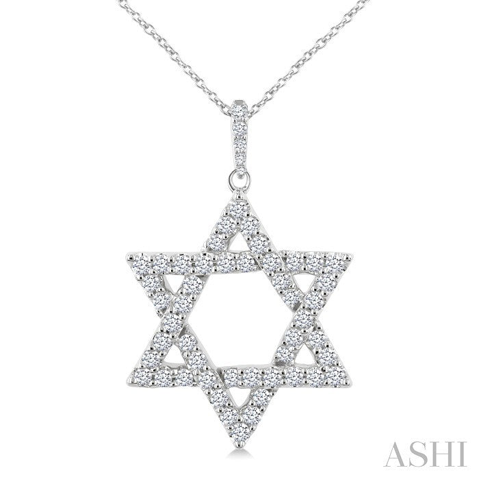 Star of David Diamond Fashion Pendant