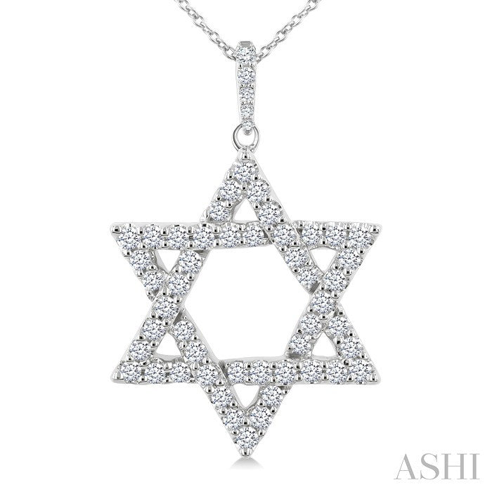 Star of David Diamond Fashion Pendant