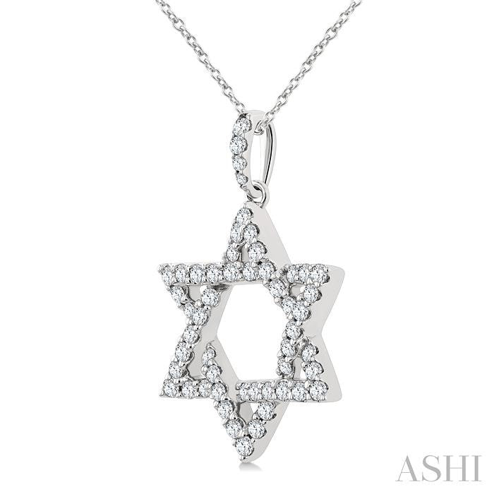Star of David Diamond Fashion Pendant