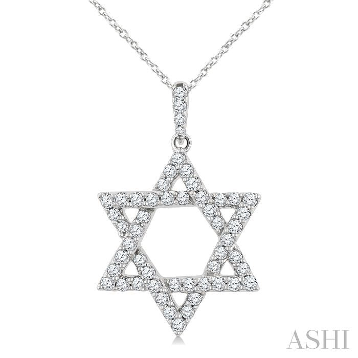 Star of David Diamond Fashion Pendant
