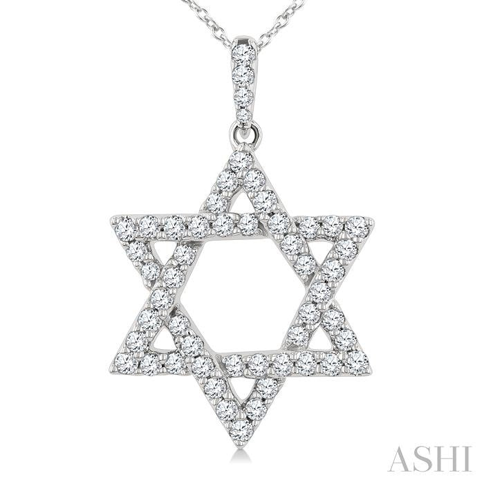 Star of David Diamond Fashion Pendant