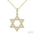 Star of David Diamond Fashion Pendant