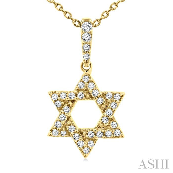 Star of David Petite Diamond Fashion Pendant