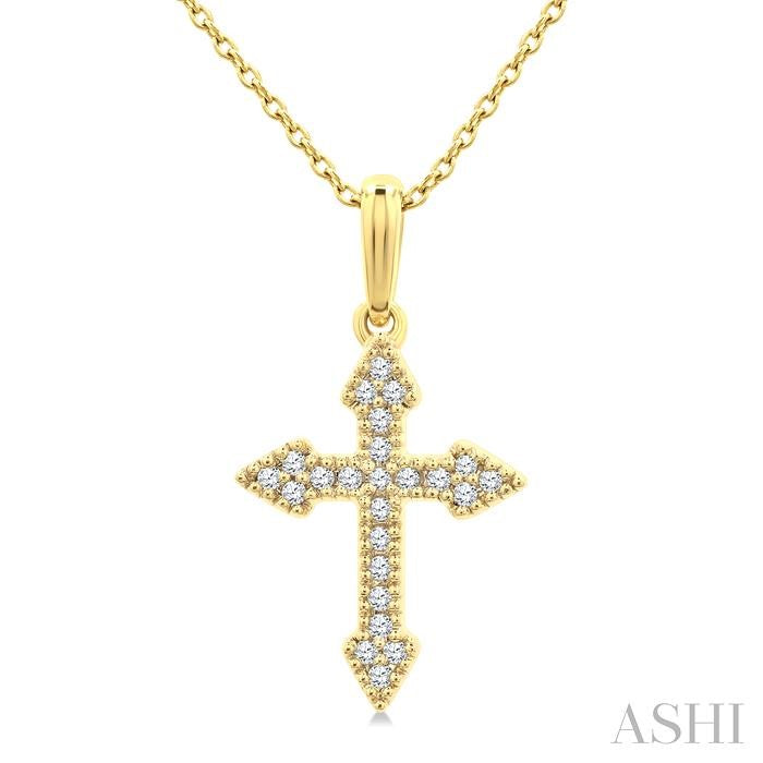 Cross Petite Diamond Fashion Pendant
