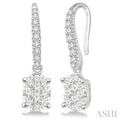 Oval Shape Lovebright Essential Diamond Earrings