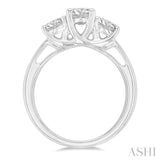 Past Present & Future Diamond Engagement Ring