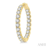 Inside-Out Diamond Hoop Earrings