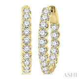 Inside-Out Diamond Hoop Earrings