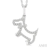 Dog Petite Diamond Fashion Pendant