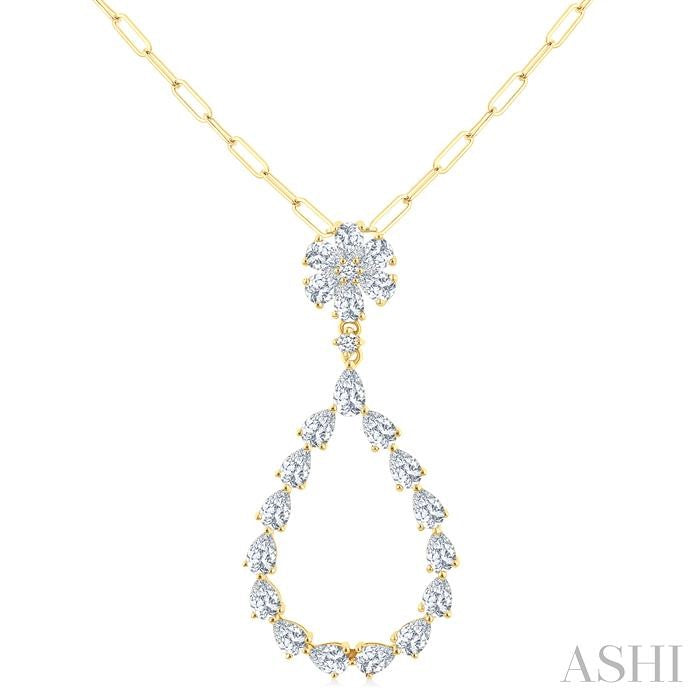 Pear Shape Diamond Fashion Pendant
