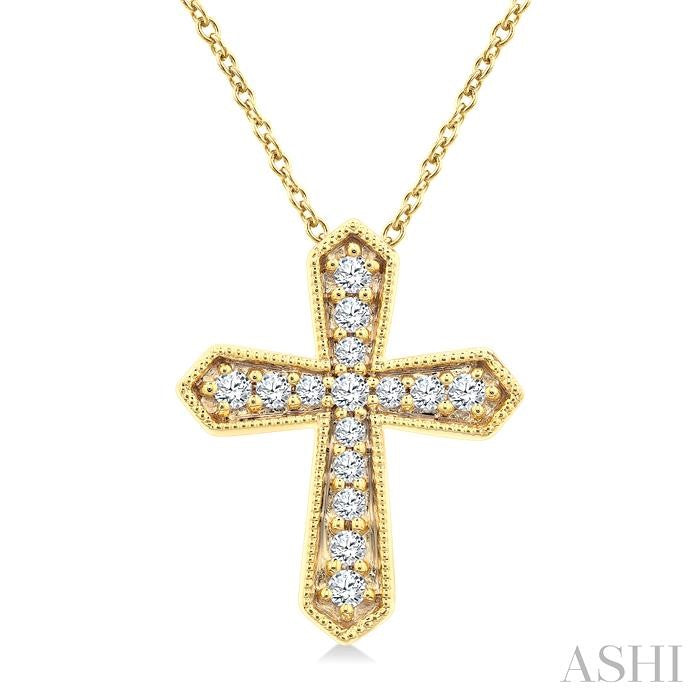 Cross Petite Diamond Fashion Pendant