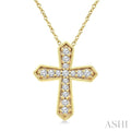 Cross Petite Diamond Fashion Pendant