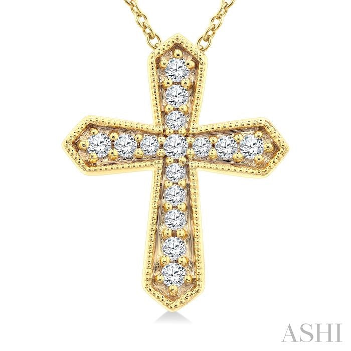 Cross Petite Diamond Fashion Pendant