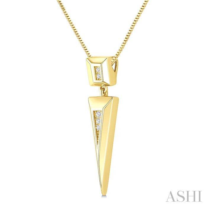 Pyramid Diamond Fashion Pendant