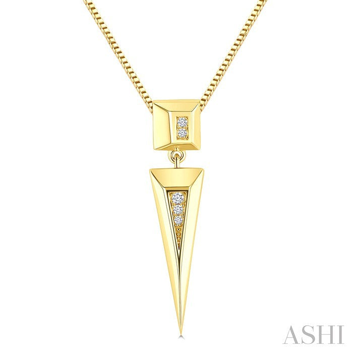 Pyramid Diamond Fashion Pendant